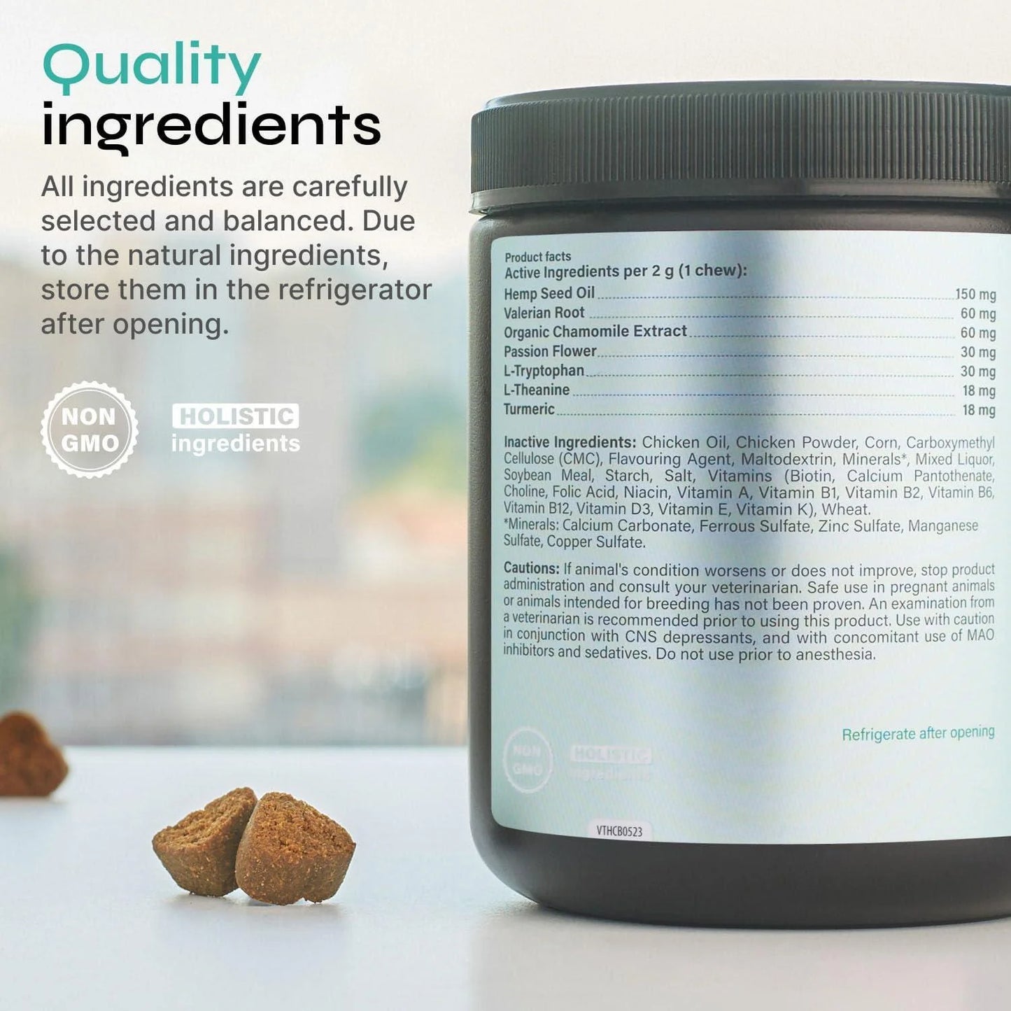 Hemp-Infused Calming Chews for Dog Anxiety Relief