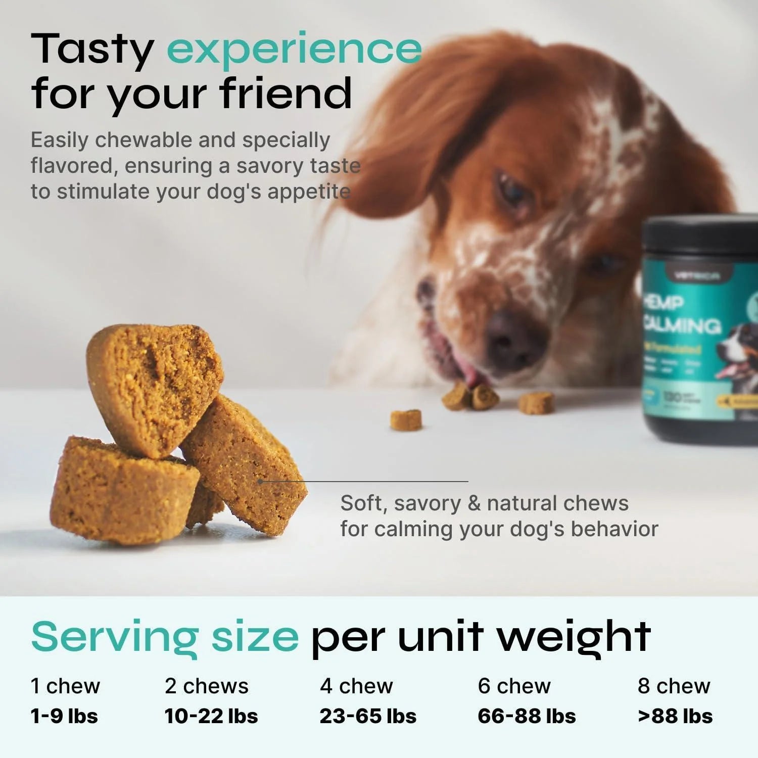 Hemp-Infused Calming Chews for Dog Anxiety Relief