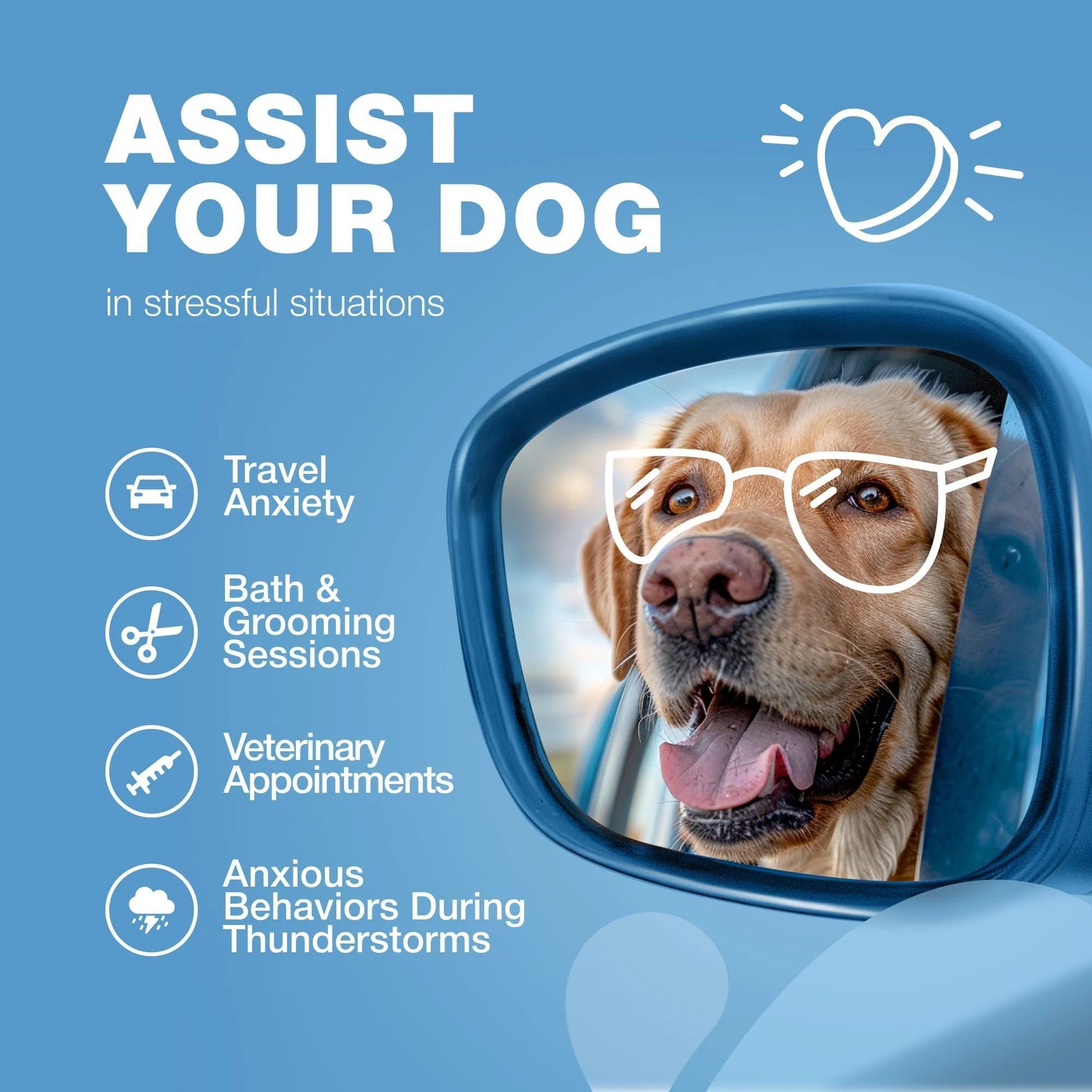 Calming Duck-Flavored Chews for Dogs - Canine Supplement for All Breeds and Sizes