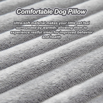 Cozy Orthopedic Dog Calming Pillow - Soft, Washable Neck Support for Dogs and Cats - Perfect for All Breeds, 14" x 9", Gray