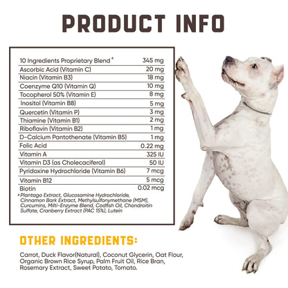 15 in 1 Dog Multivitamin Supplements   Immunity Digestion Joint and Heart Health